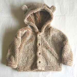 george teddy bear button front hoodie jacket 12-18 months baby unisex